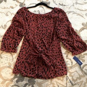 APT. 9 blouse cheetah print size XL NWT